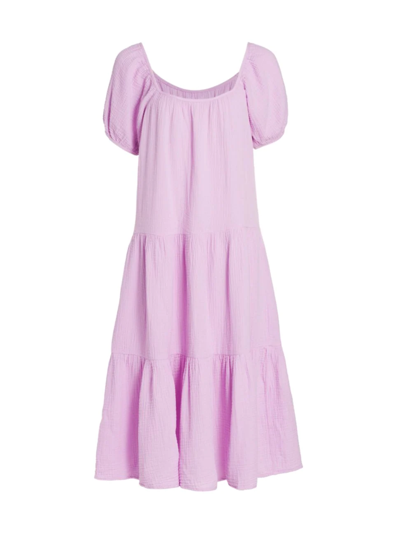Honorine Pamela Cotton Gauze Dress In Lavender