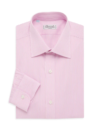 Charvet Multi-stripe Dress Shirt In Pink
