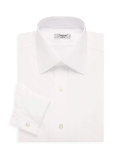 Charvet Jacquard Dress Shirt In White