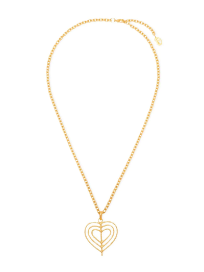 Sylvia Toledano Valentine 22k Goldplated Heart Necklace