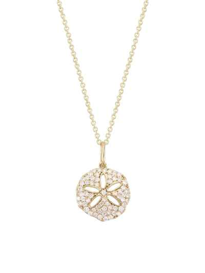 Sydney Evan Women's 14k Yellow Gold & Diamond Sand-dollar Pendant Necklace
