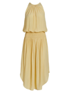 Ramy Brook Audrey Blouson Midi-dress In Daffodil