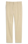 Vince Griffith Brushed Stretch Cotton Twill Chino Pants In Stone Khaki