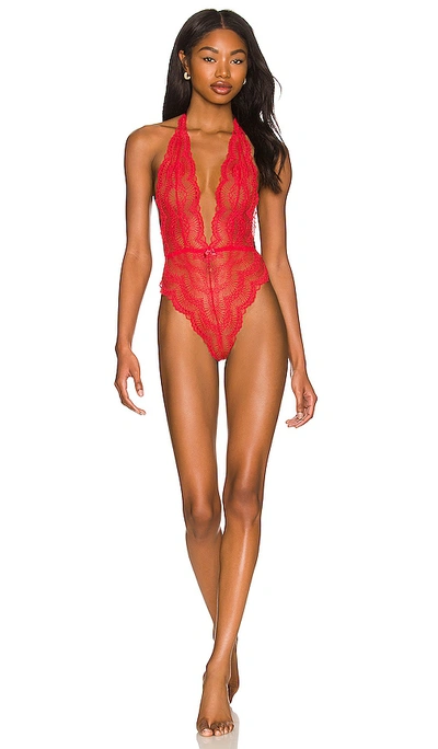 Journelle Natalia Bodysuit In Scarlet