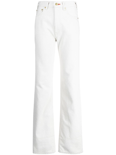 Tu Es Mon Tresor The Carnelian Straight-leg Jeans In Grey