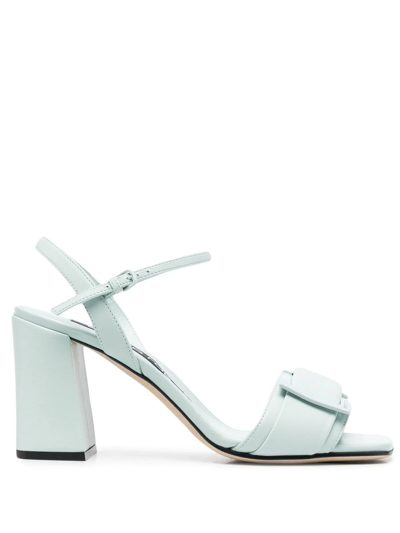 Sergio Rossi Prince Leather Sandals In Green