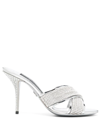 DOLCE & GABBANA CRYSTAL-EMBELLISHED OPEN-TOE SANDALS