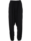 Fabiana Filippi Drop-crotch Track Pants In Black