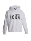 Dsquared2 Icon Hooded Drawstring Sweatshirt In Multi