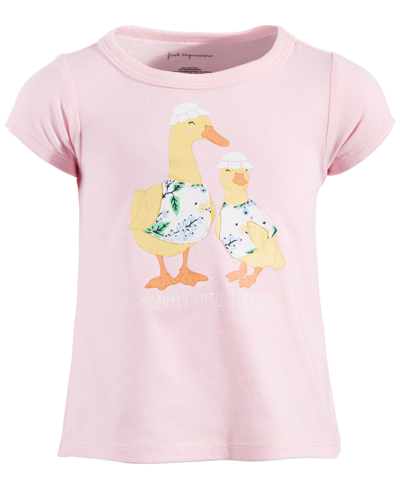 First Impressions Baby Girls Mama Duck-graphic Shirt, Created For Macy's In Apple Blossom