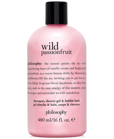 Philosophy Wild Passionfruit 3-in-1 Shampoo, Shower Gel And Bubble Bath, 16 Oz., Created For Macy's In No Color