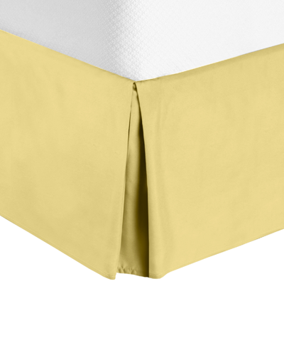 Nestl Bedding Bedding 14" Tailored Drop Premium Bedskirt, Full Xl Bedding In Light Yellow