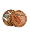 Toscana Harry Potter Deathly Hallows Acacia Circo Cheese Cutting Board Tools Set, 5 Piece In Acacia Wood