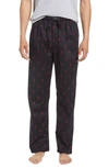 Polo Ralph Lauren Allover Pony Print Pajama Pants In Black,red Pony