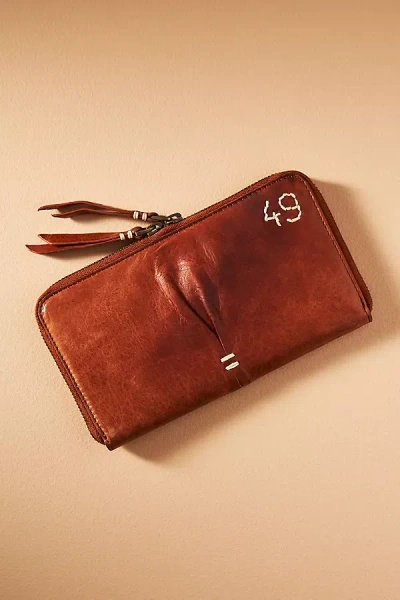 49 Square Miles Clingy Leather Wallet In Brown