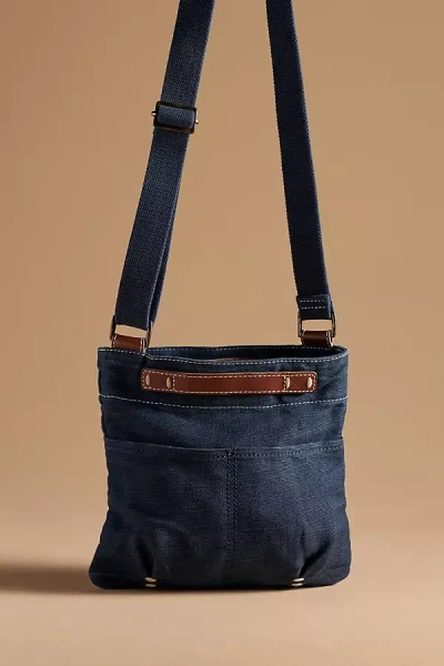 49 Square Miles Small Washed Canvas Crossbody Bag In Blue