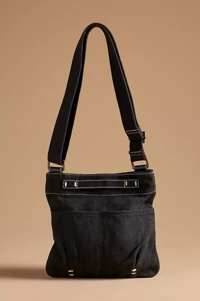 49 Square Miles Small Washed Canvas Crossbody Bag In Black