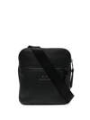 Armani Exchange Crossbody Bag Black Polyester In Schwarz