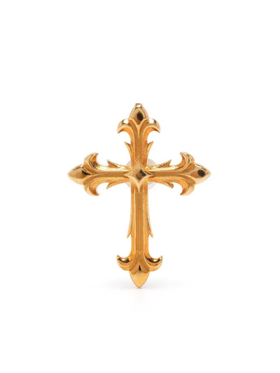 Emanuele Bicocchi Gold Fleury Cross Stud Earring