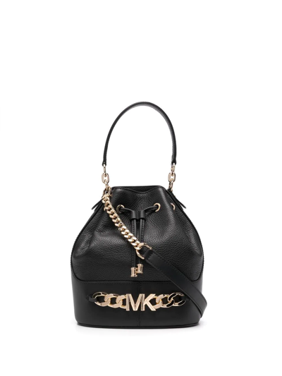 Michael Michael Kors Devon Small Bucket Crossbody Bag In Schwarz