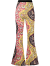 ETRO PAISLEY-PRINT FLARED TROUSERS