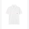 Tory Sport Tory Burch Mercerized Cotton Polo In Snow White/tory Navy