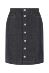 APC A.P.C. BUTTONED DENIM MINI SKIRT