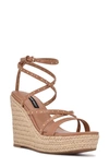 Nine West Hunda Espadrille Platform Wedge Sandal In Medium Natural