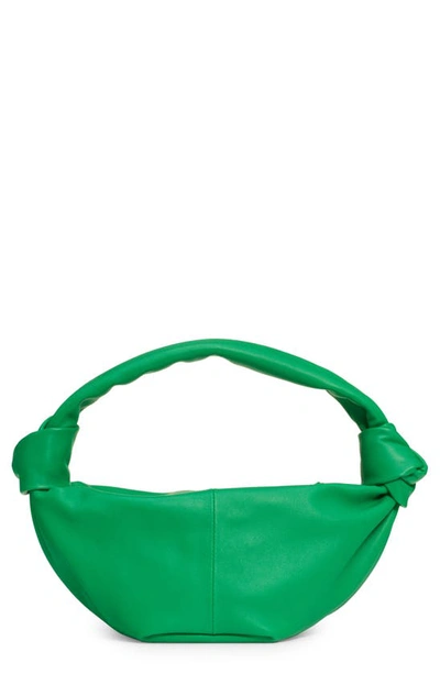 Bottega Veneta Double Knot Leather Top Handle Bag In Parakeet