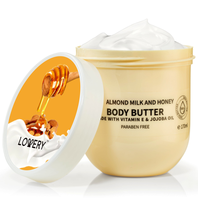 Lovery Almond Milk & Honey Body Butter In Brown