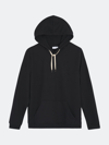Onia Heathered French Terry Pull-over Hoodie In Black