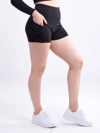 Jupiter Gear High-waisted Athletic Shorts With Side Pockets In Black