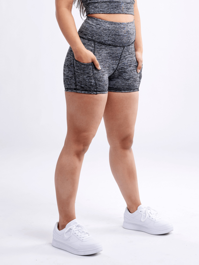 Jupiter Gear High-waisted Athletic Shorts With Side Pockets In Grey
