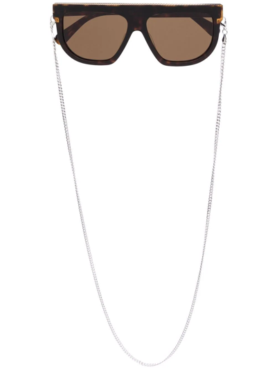Stella Mccartney Tortoiseshell Square-frame Sunglasses