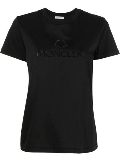 Moncler Logo-print T-shirt In Black