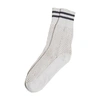 Brunello Cucinelli Perforated-detail Ankle Socks In Beige