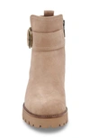 Blondo Dahlia Waterproof Bootie In Sand Suede
