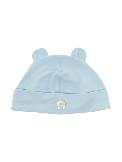 Aigner Babies' Cotton Teddy-ears Hat In Blue