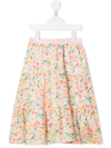 Aigner A-line Floral-print Skirt In Multicolour