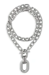 RABANNE XL CHUNKY LINK PENDANT NECKLACE