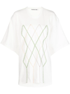 ANDERSSON BELL ARGYLE STRING EMBROIDERY OVERSIZE T-SHIRT