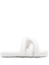 Yume Yume Crossover Strap Sliders In White