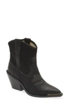 Dolce Vita Women's Nashe Pointed Booties In Black Leather