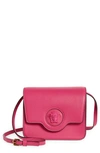 Versace La Medusa Leather Shoulder Bag In Pink