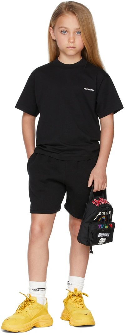 Balenciaga Kids Black Logo T-shirt