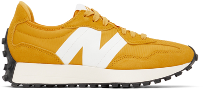New Balance Unisex 327 Lace-up Sneakers In Yellow/white