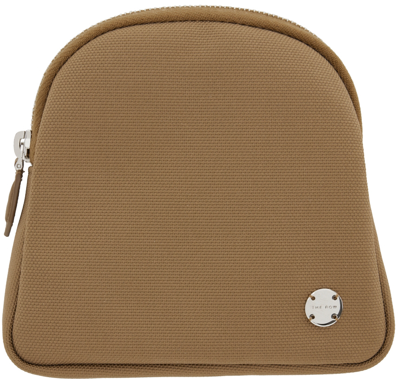 The Row Tan Nylon Circle Pouch In Taupe