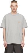 SOLID HOMME GREY COTTON T-SHIRT