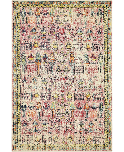 Bayshore Home Newhedge Nhg6 4' X 6' Area Rug In Pink