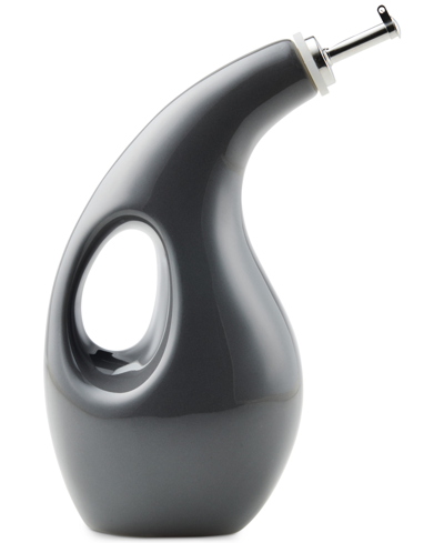 Rachael Ray Ceramic Evoo Oil And Vinegar Dispensing Bottle, 24-ounce In Grey